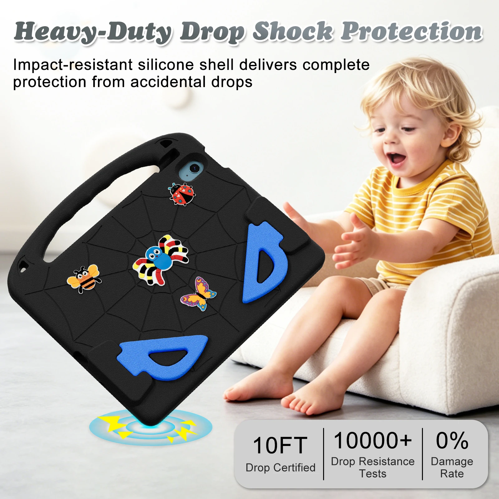 EVA cute cartoon with handle Back For Apple iPad 11