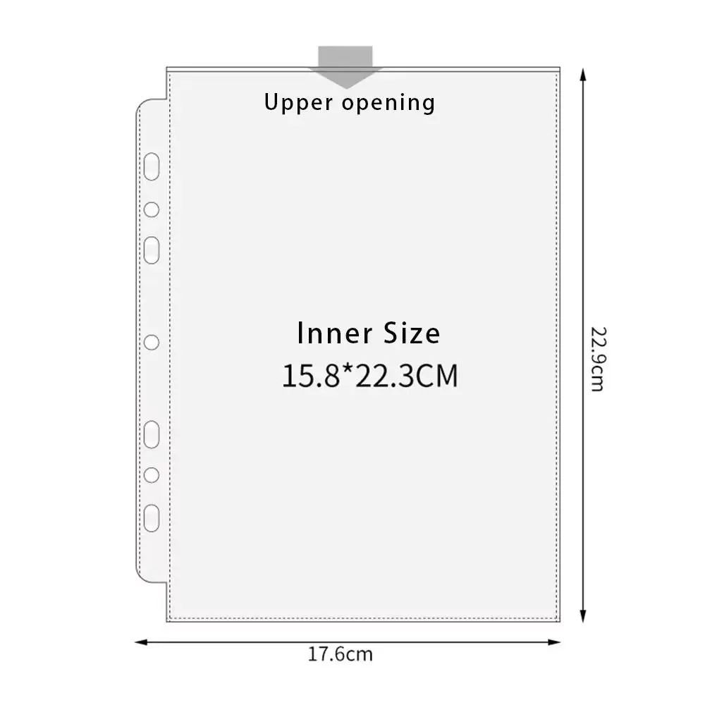 Inner Page Card Binder A5 Photocard Binder Sheets Transparent PP Acid Free Photo Album Refill Pages Kpop Photocard Binder - view 6