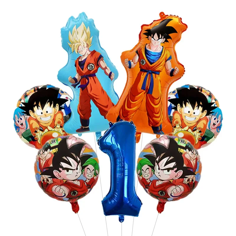 Dragon Ball Z Themen-Bachelor-Party Ballon-Set Vier-Sterne-Folienballon mit Goku-Aufdruck für Anime-Fans Feier – Detail 28
