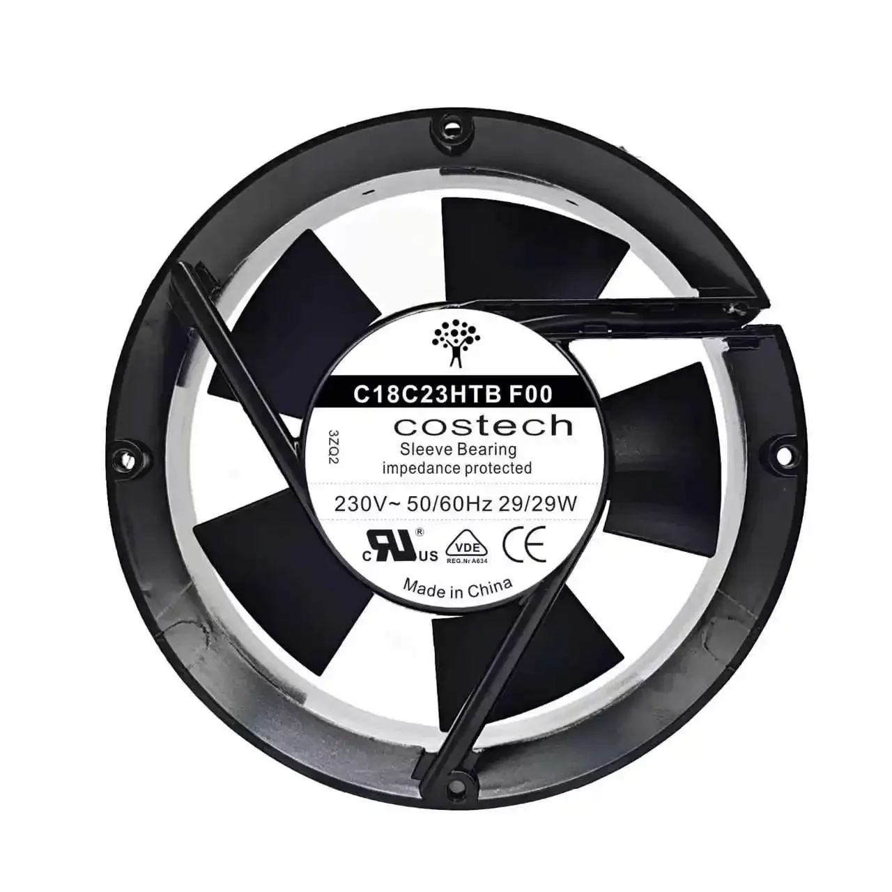 LY SLIDER C18C23HTB F00 AC 230V 29W 17251 Round Cabinet Cooling Fan 172x51mm Industrial Exhaust Axial Fan