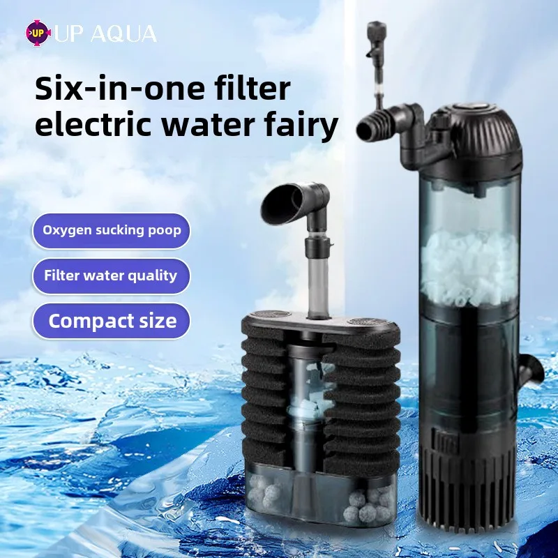 Yabai fish tank filter oxygen generator water goblin filter circulation pump water circulation six-in-one pneumatic suction