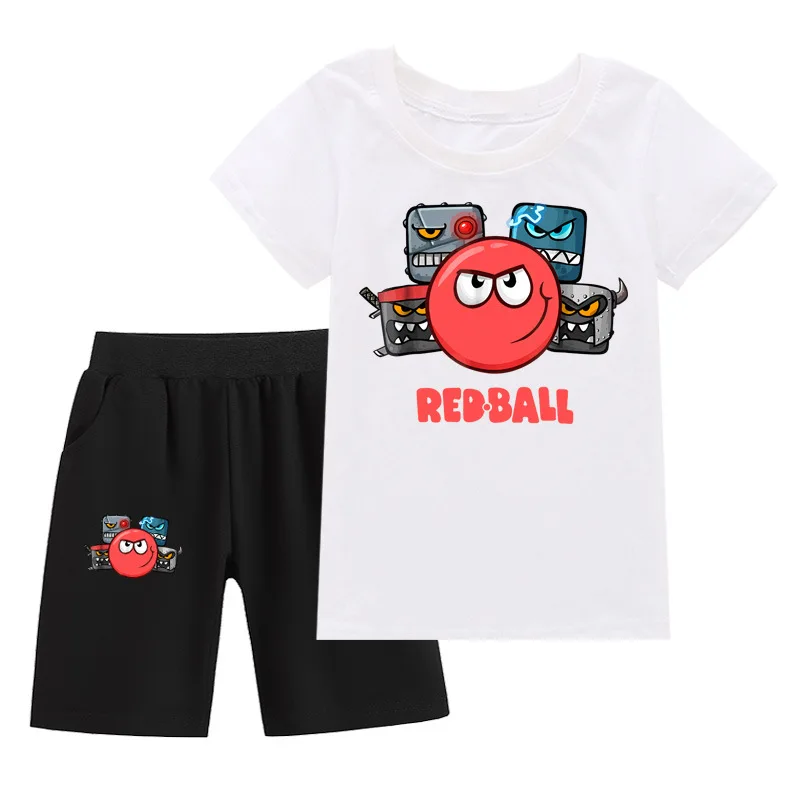 

Red Ball 4 Аниме Одежда для маленьких мальчиков Летняя детская одежда Хлопковые футболки Костюм для маленьких девочек Футболка с короткими рукавами Брюки Комплект из 2 предметов