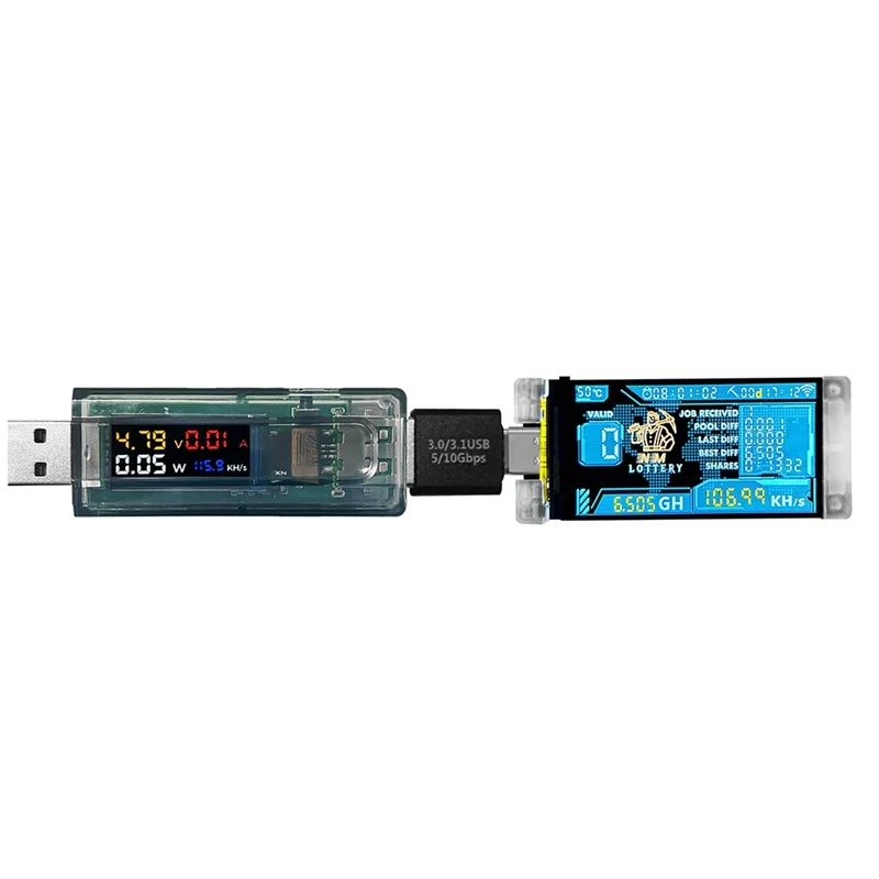 

T48C_NMMiner Miner+NerdMiner V2 117KH/S USB Chain ESP32 Crypto Miner