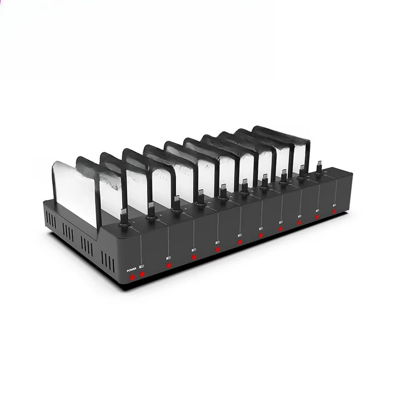 School multi-device 360 watt fast charging pull out data cable design library storage laptop charging cabinet