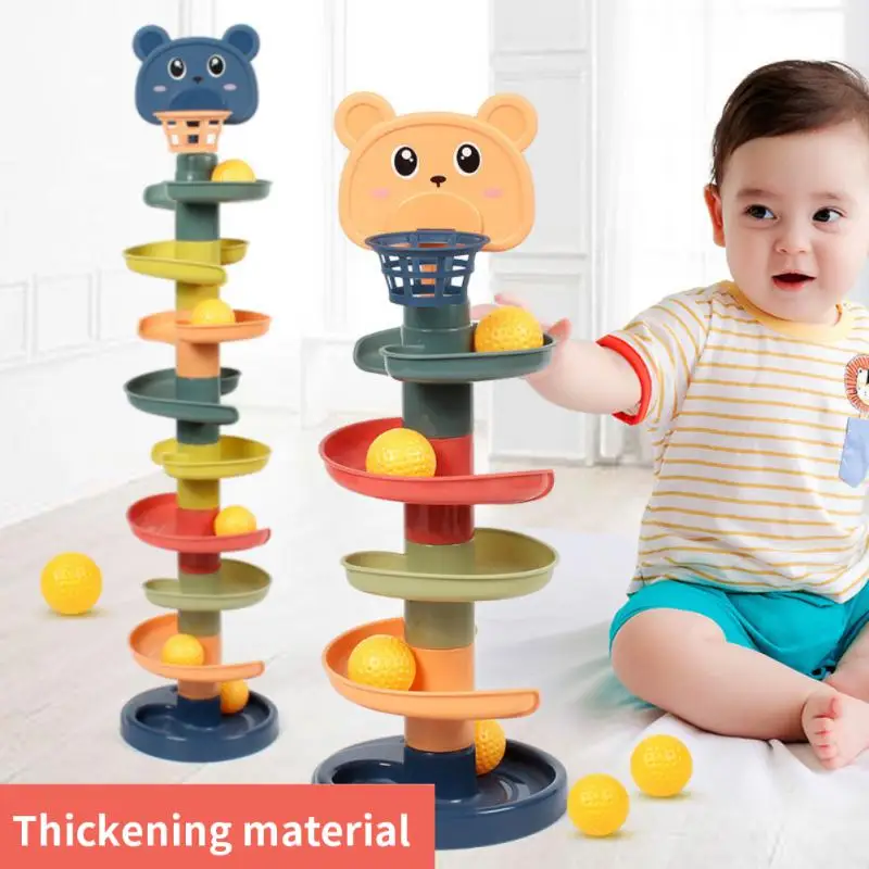 Baby Speelgoed Rollende Bal Stapel Toren Vroeg Educatief Speelgoed Voor Baby 'S Roterende Track Educatief Baby Cadeau Stapelen Speelgoed Voor Kinderen