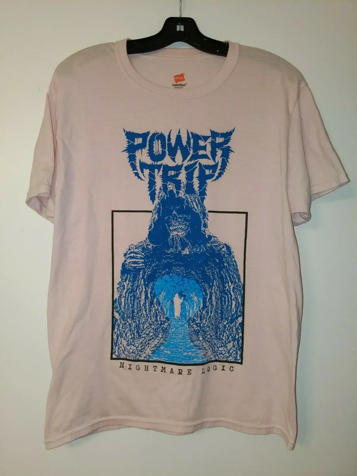 Power Trip Nightmare Logic Medium Pink Tshirt