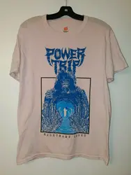 Power Trip Nightmare Logic Medium Pink Tshirt