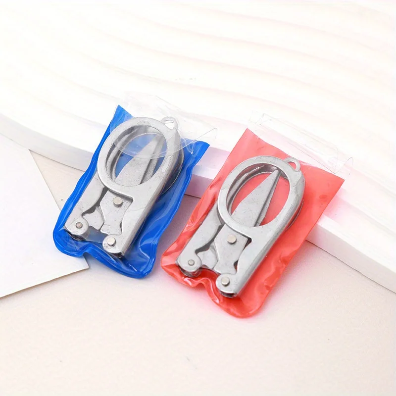 12 pçs portátil dobrável tesoura de viagem de alta qualidade dobrável artesanato escritório estudo papelaria conjunto ao ar livre suprimentos