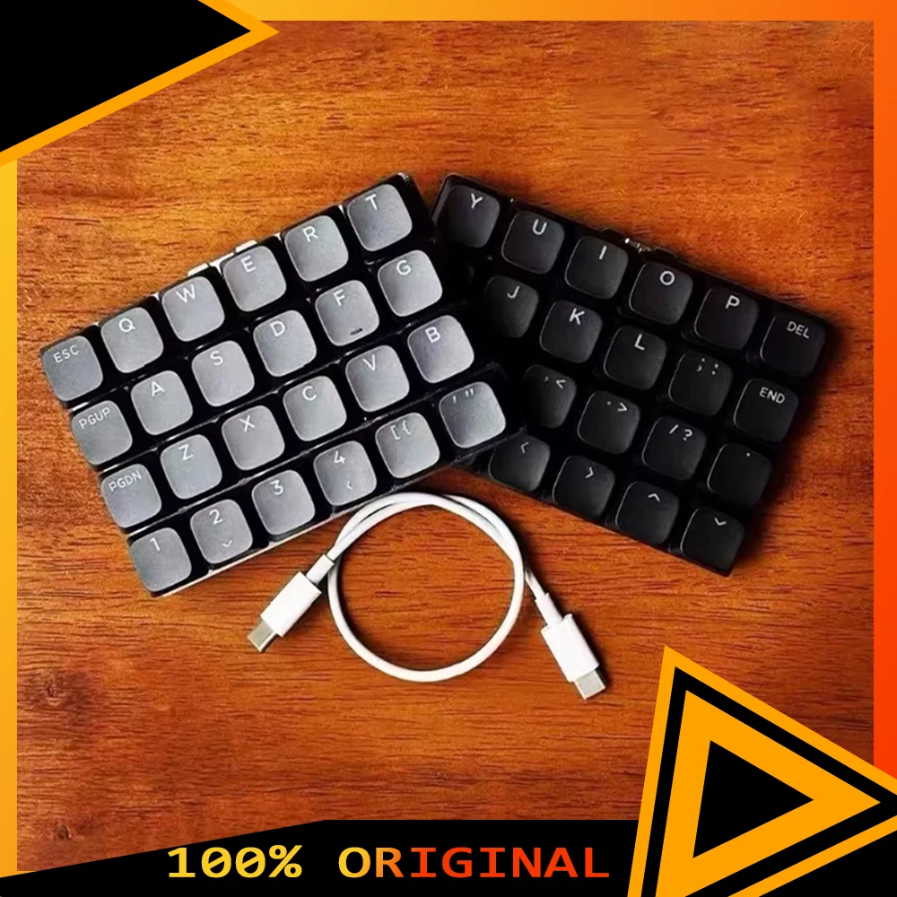 

X10a Split Keyboard Wired 48 Keys RGB Low Profile Switch Support QMK VIAL Split Keyboard Customized Ergonomic PC Gamer Accessory