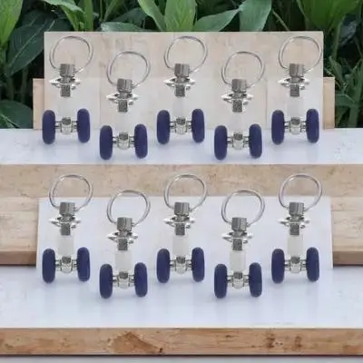 

10Pcs Silent Curtain Track Rollers Smooth Glide Wheel Carriers Hook Pulley Runners Sliders for Ceiling Wall Mount Drapery