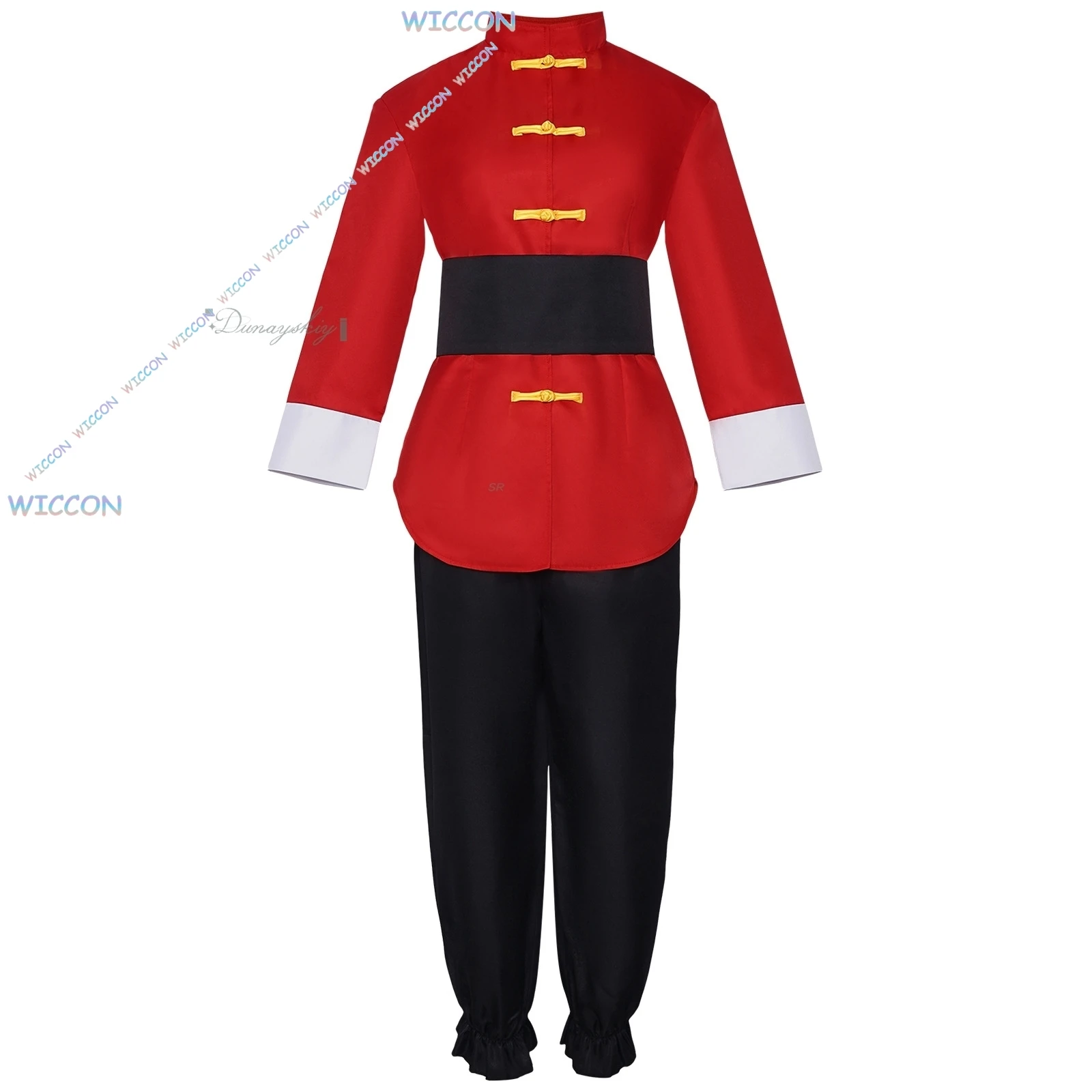 Anime Ranma 1/2 Rolle Spielen YesOk/Ranma Akane Chinesischen Stil Rote Uniform Cosplay Kostüm Outfits Halloween Karneval Party Für männer W