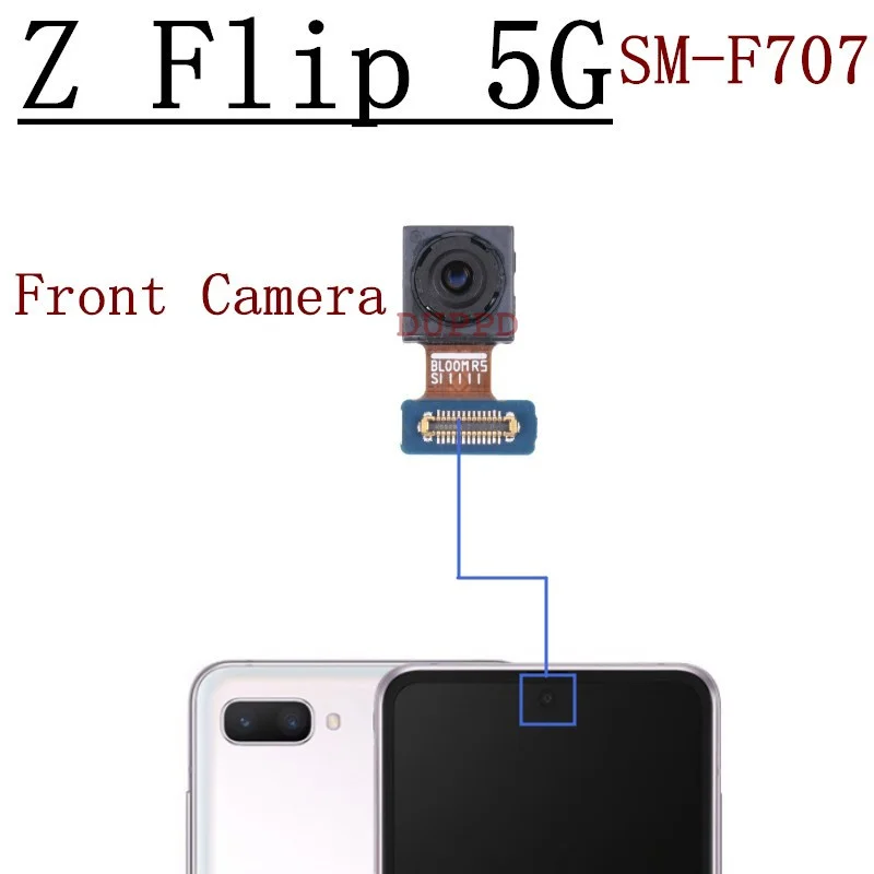 

Передняя задняя камера для Samsung Galaxy Z Flip 5G F700F F707B F700U F707U F700N F707N Широкий задний гибкий кабель основной камеры