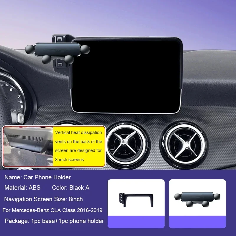 Car Phone Holder For Mercedes-Benz GLA CLA V Class 2013-2026 GPS Screen Navigation Stand Auto Special Decoration Modify