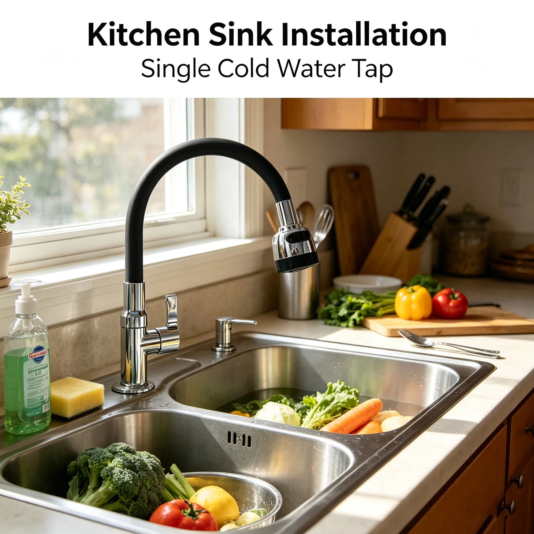 360 °   Robinet d'eau froide multifonction rotatif à ouverture rapide, portable, pour cuisine et salle de bain