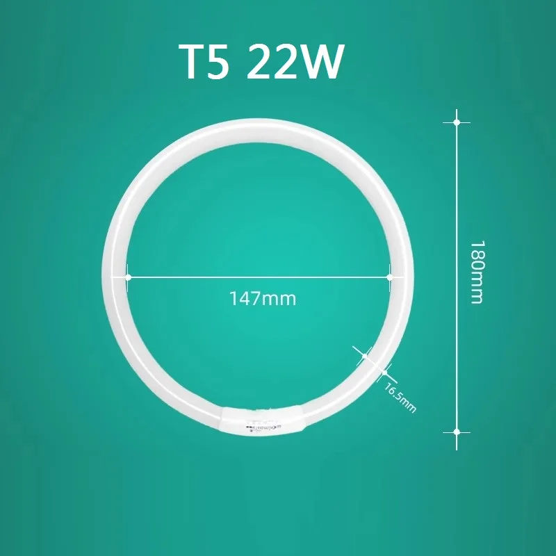 HoneyFly T5 świetlówka pierścieniowa 22W 32W 40W 6000K 182mm/240mm/273mm średnica lampa pierścieniowa szklana lampa sufitowa