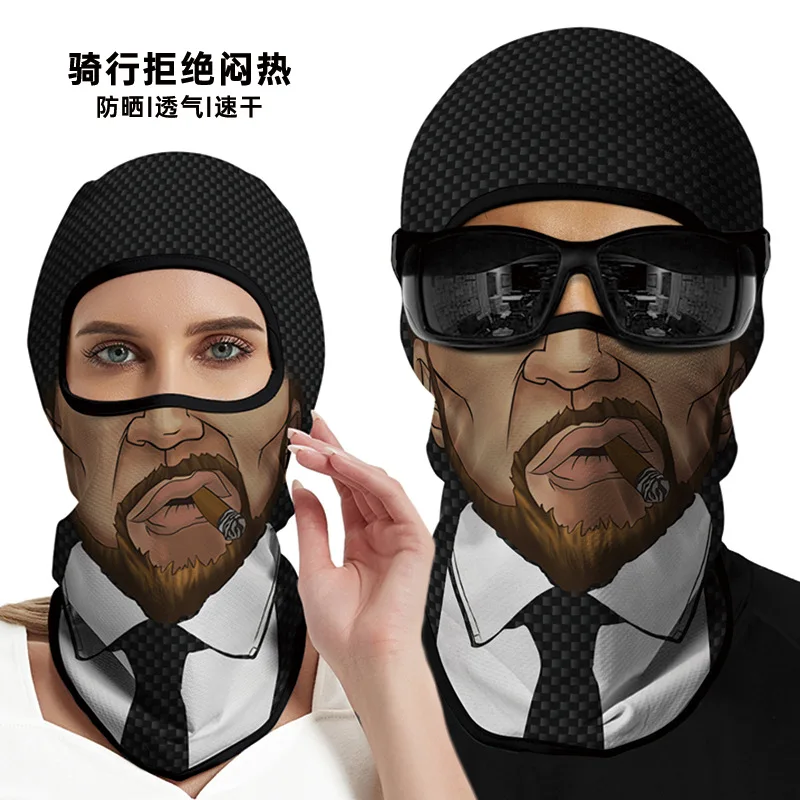 Outdoor Sunscreen Balaclava Venom Skull Riding Scarf Novelty Full Face Mask Multifunction Bandana Ski Masks MTB Bicycle Headgear