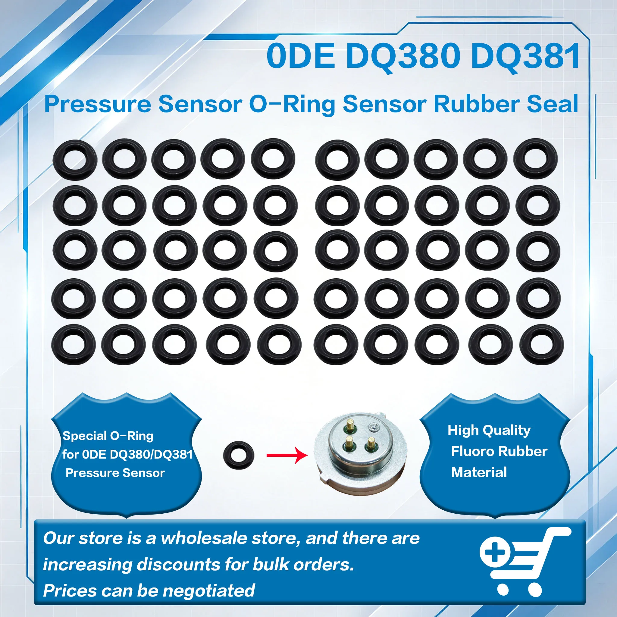 10/20/50 Pcs 0DE DQ380 DQ381 Pressure Sensor O-Ring Transmission Sensor Rubber Seal For VW Audi Bulk Purchase Negotiable