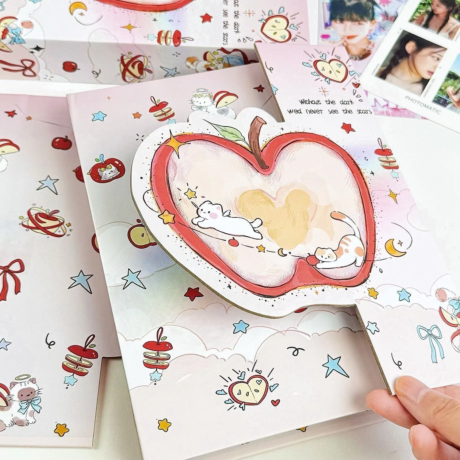 IMYY Purple A5 Kpop Idol Photo Album Cat Photocard Holder Photo Card Binder Collect Book Album for Photographs 콜북 Фотоальбом view 4