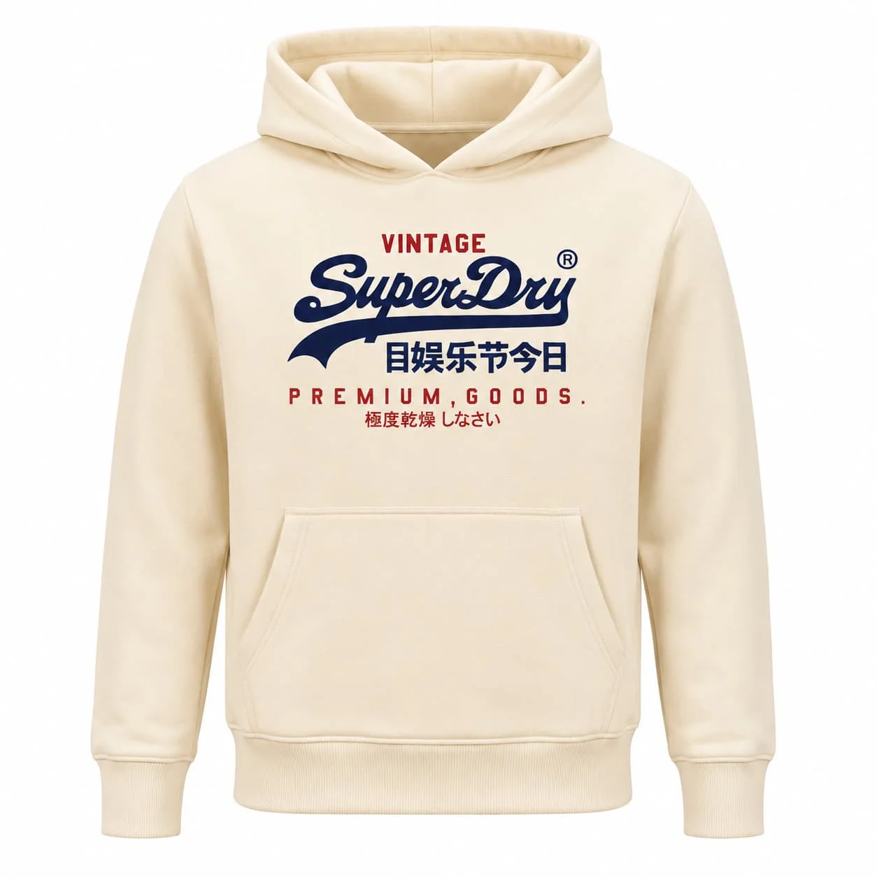 Vintage Superdry Japanischer Herbst-Winter Casual-Stil Herren Kapuzenpullover Damen Jungen Mantel Oberteil Eltern-Kind Baumwoll-Hoodie – Detail 8