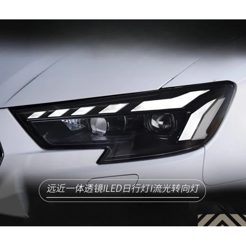 

Фара в сборе для Audi A3 17-20, модифицированная, со светодиодными ДХО синего цвета и динамическим указателем поворота