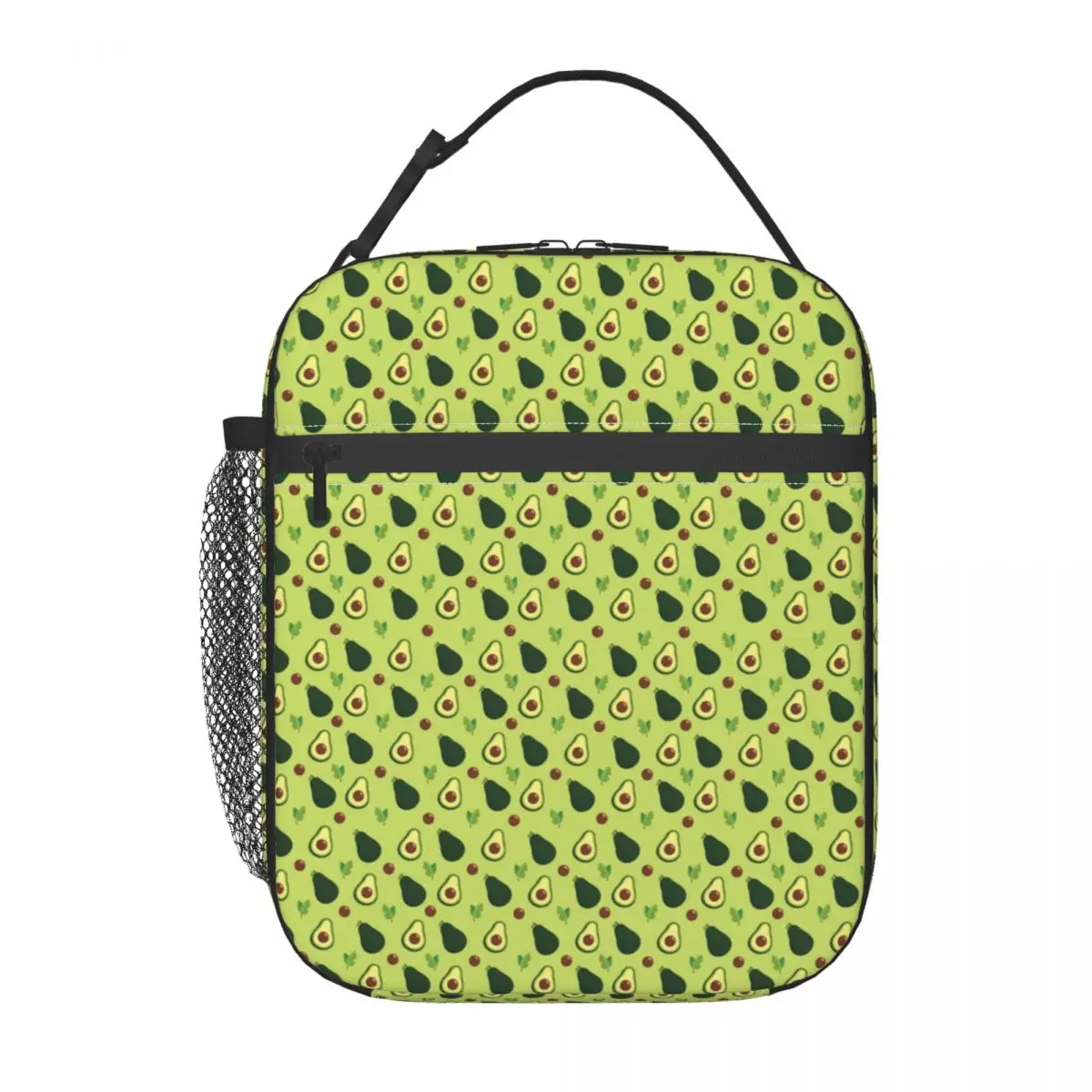 Avocado Bos Patroon Geïsoleerde Lunchtassen voor Vrouwen Draagbare Koeler Thermische Bento Box Outdoor Camping Reizen