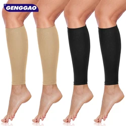 1 paio di maniche a compressione per polpaccio 30-40mmhg, calze a compressione per gambe supporto per polpaccio forte per uomo donna, ideale per alleviare il dolore al polpaccio