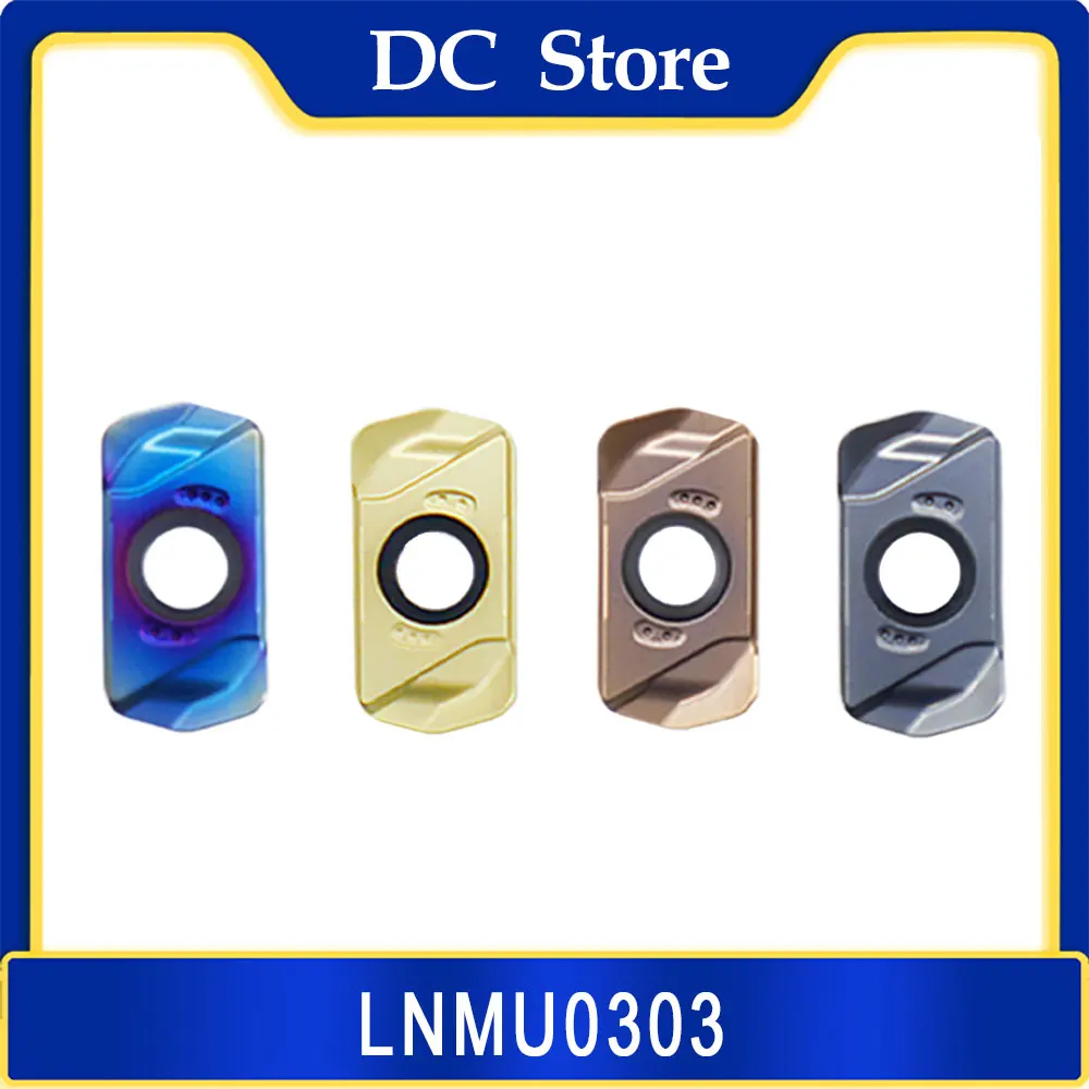 

LNMU0303 ZER Carbide Insert Fast-feed Double sided Lathe Turning CNC Machine Indexable Milling Cutter Tool for EXN03R LNMU 0303