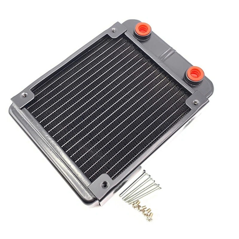 Radiador De Alumínio De Refrigeração De Água PC, LED De Computador, Aparelho De Beleza, CPU, Sistema Legal, 18 Tubos, 120mm