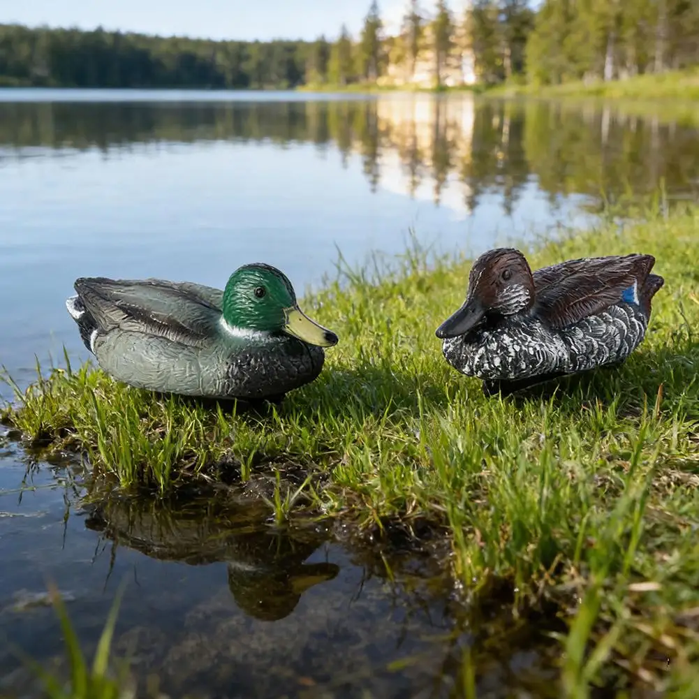 Realistic Duck Hunting Lure – Floating Head Duck Decoy for Outdoor Garden Decoration, Lifelike Hunting Bait