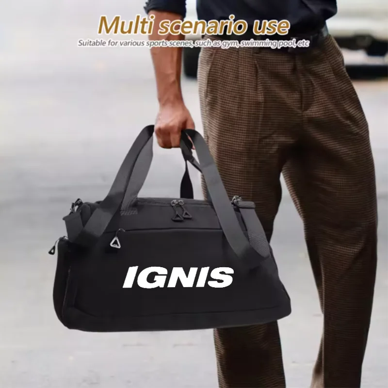 Portable Oxford Nylon Duffle Bag Tear‑Resistant Anti‑Collapse Large Capacity Custom Car Logo for Suzuki IGNIS Car Accessorie