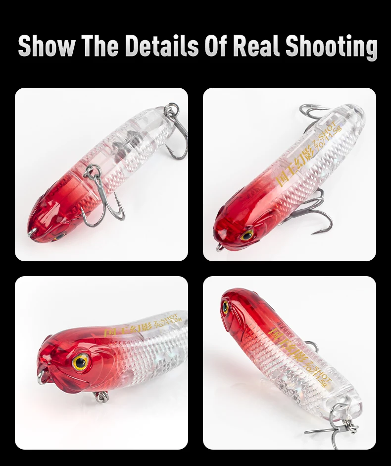 Kingdom Topwater Angelköder 4,5g 7,5g 11,5g 19g Schwimmender Pencil-Köder 3D Hologramm Z-Dog Weitwurf-Hardbaits Oberflächenköder – Detail 9