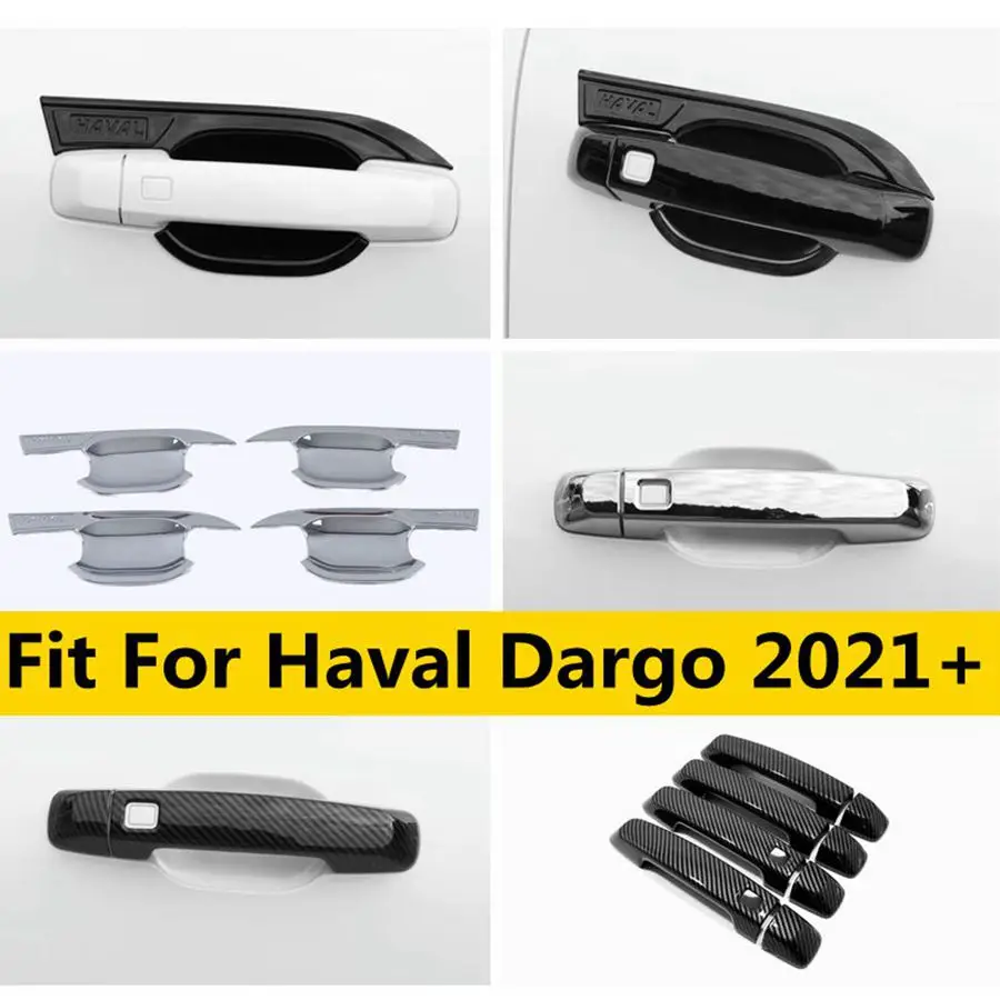 

Outside Door Pull Doorknob Handle Catch Cap Bowl Decoration Frame Cover Trim Fit For Haval Dargo 2021 2022 Interior Accessories