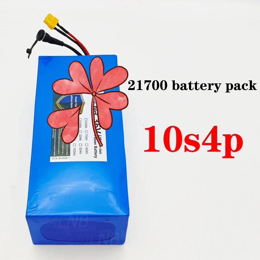 New 36V 20Ah 1000W high-power built-in BMS,various energy storage backup 21700 10S4P lithium battery pack