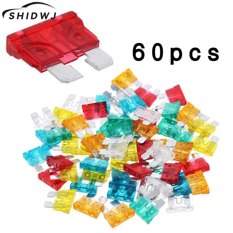 

60Pcs Profile Small Size Blade Car Fuse Assortment Set for Auto Car Truck5A 10A 15A 20A 25A 30A Fuse