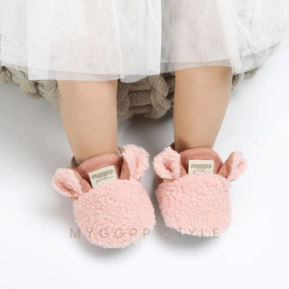 Cute Sheep Shape Newborn Booties Soft Non-Slip Sole Crib Shoes Warm Walking Shoes Winter