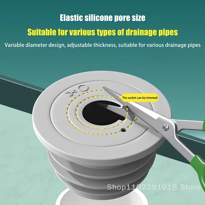 

Сливная труба, уплотнение против запаха, заглушка, умывальник, слив в пол, дезодорация, силиконовый сердечник, водосточная труба, защита от насекомых, прочный
