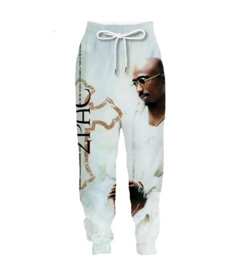 

New Men/Women Tupac 2Pac 3D Printed Casual Pants Fashion Streetwear Men Loose Sporting Long Trousers K012