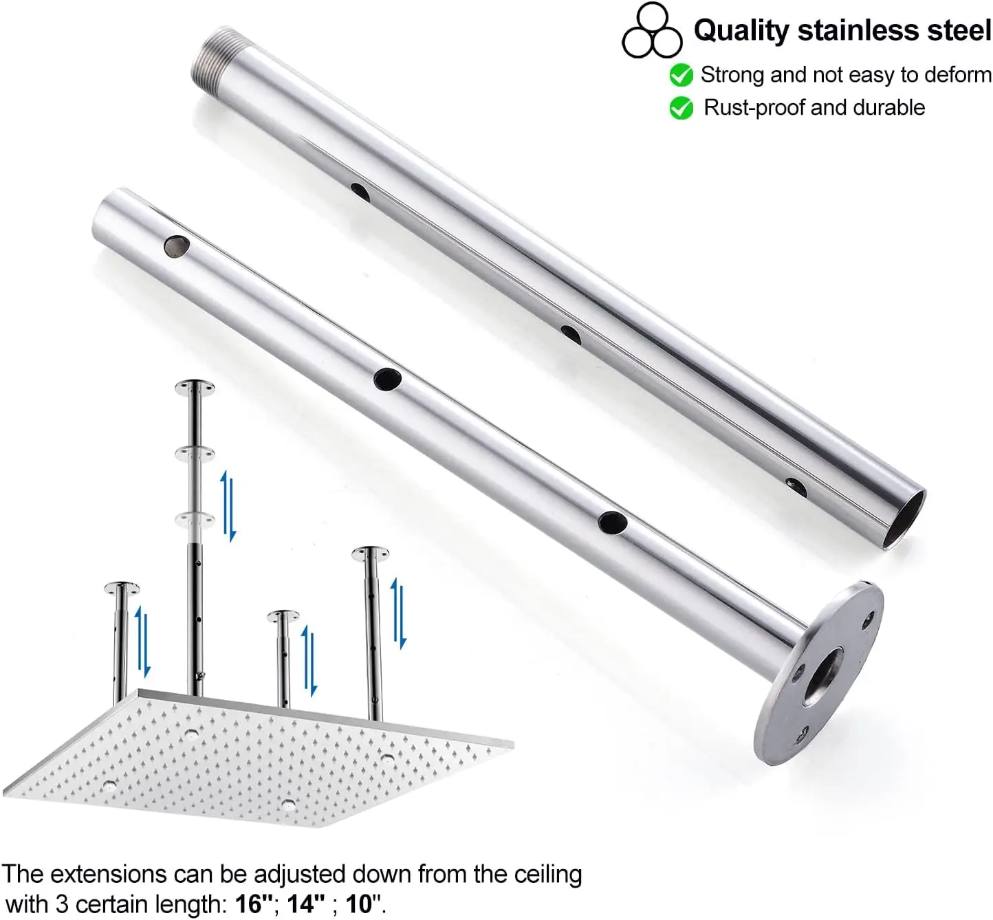 Luxury 2-Function 20-Inch LED Rainfall Spa Thermostatic Shower System Modern Complete Shower Faucet Set Polished Surface Soft