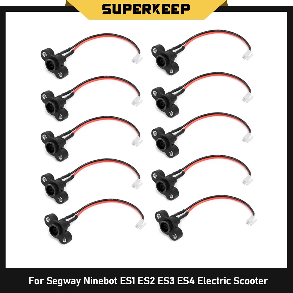 Controlador de patinete eléctrico, puerto de carga, Cable de alimentación, Cable de puerto para Segway Ninebot ES1 ES2 ES3 ES4, piezas de reparación de accesorios