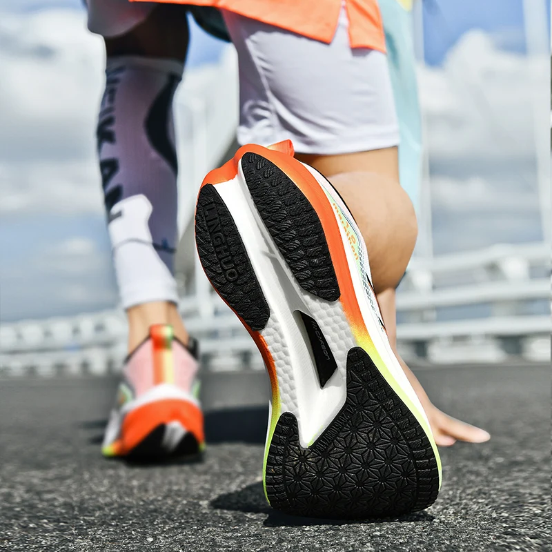 Marathon Men's Running Shoes for Women Mesh Jogging Sports Shoes High-quality Supercritical Sneakers Men Athletic Training Shoes