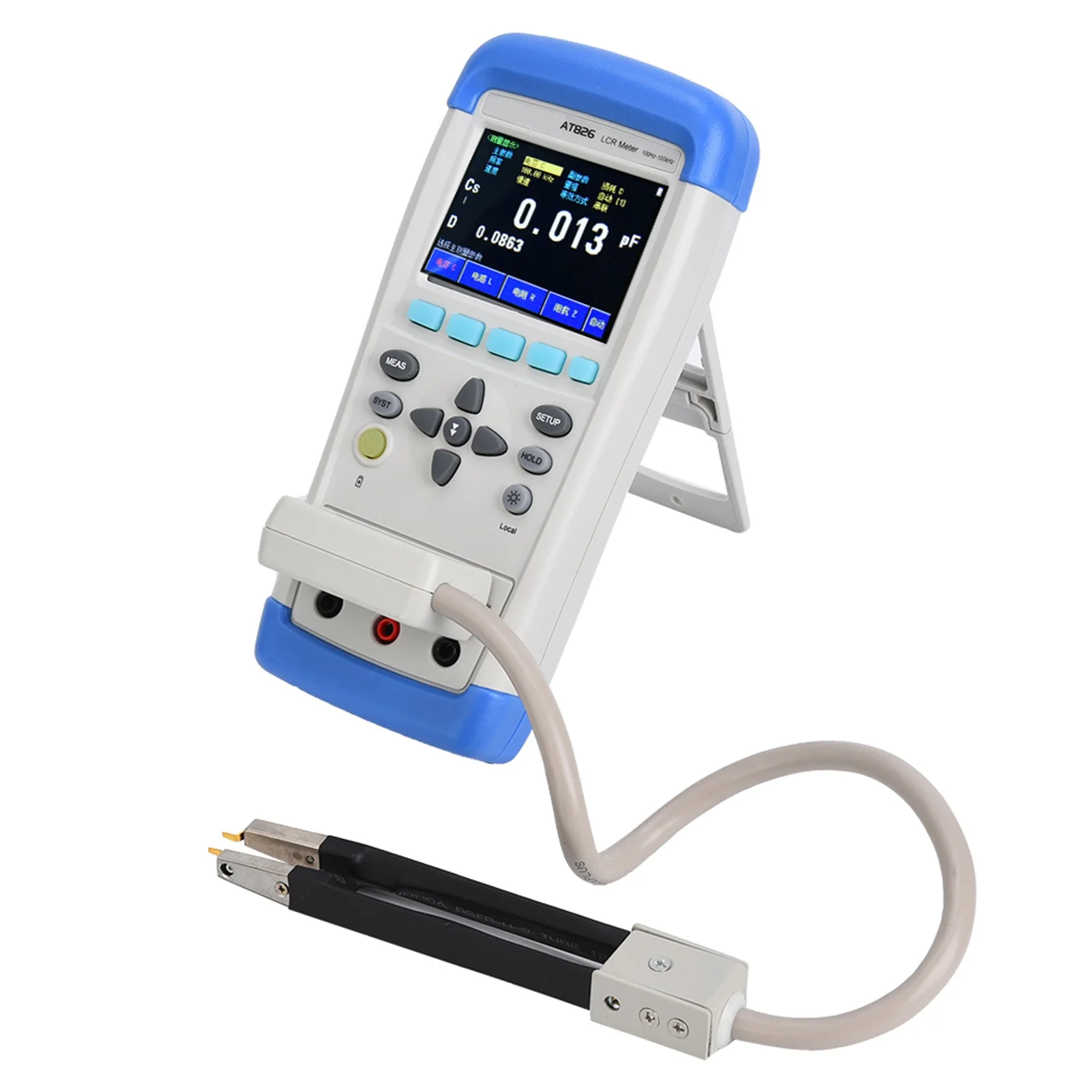 AT826 Misuratore digitale portatile professionale Tester di capacità di induttanza di resistenza Tester di induttanza di resistenza