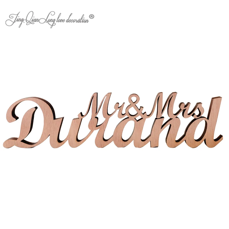 Custom  Mr and Mrs wedding decoration  Mr and Mrs  last name - wedding table decoration giant wooden word Mr and Mrs