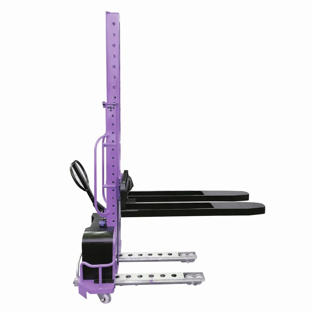 700kg Self-Lift Portable Semi Electric Pallet Stacker Similar to a Forklift with Lifting Capabilities