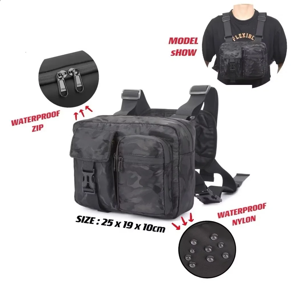 

Tactical bag new outdoor trend multi-pocket tooling vest men and women trendy cool