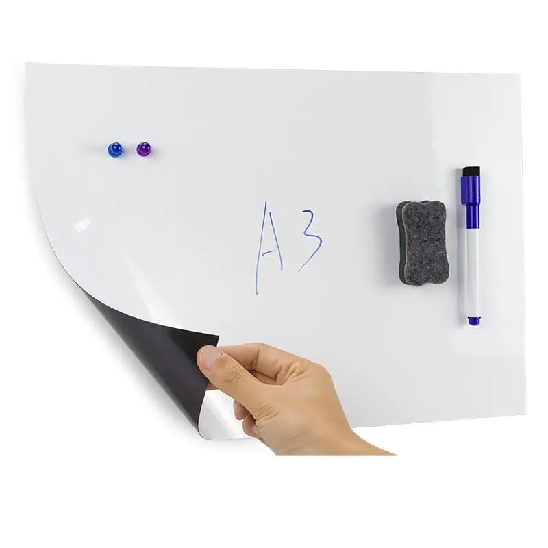 Imagem -02 - Adesivo Magnetic Whiteboard Paper Dry Erase Board Adesivo de Parede Casca Removível Escola Casa Desenho Kid 30x42cm