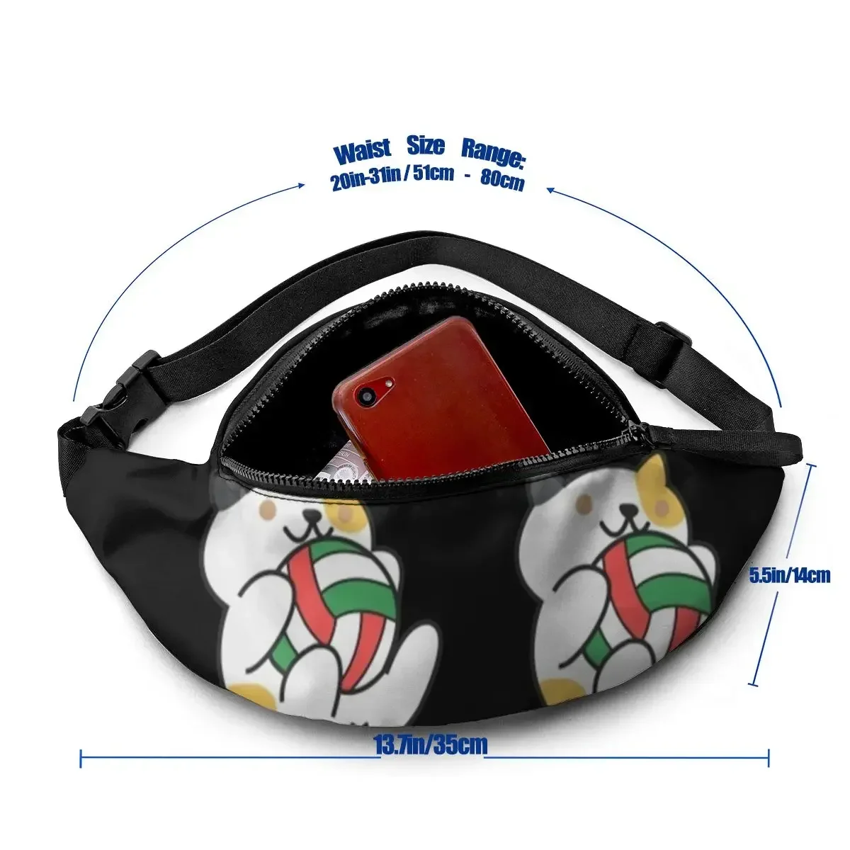 Nekoma Waist Bag Fashion Polyester Waist Pack Climbing Ladies Bag