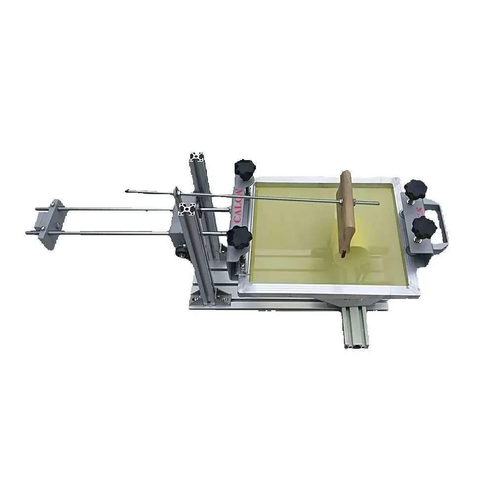 Calca Manual Cylinder Screen Printing Press, for Pen / Cup / Mug / Bottle (with 10in Squeegee)