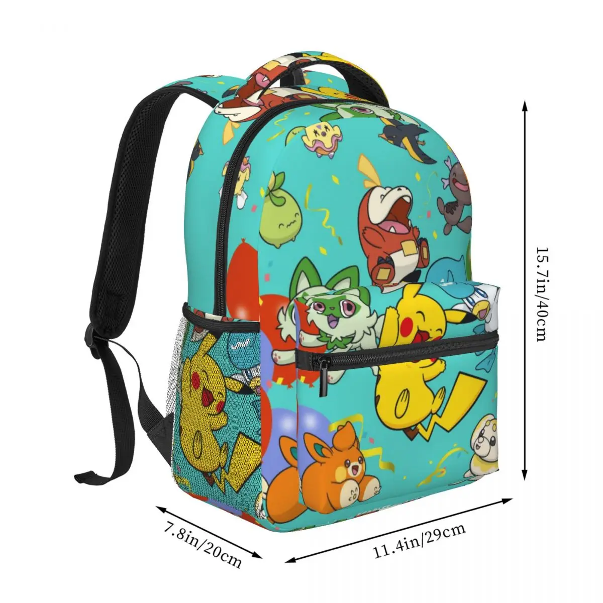 Pokémon Printed Lightweight Casual Schoolbag For School, Outdoor, Shopping, Office 17inch