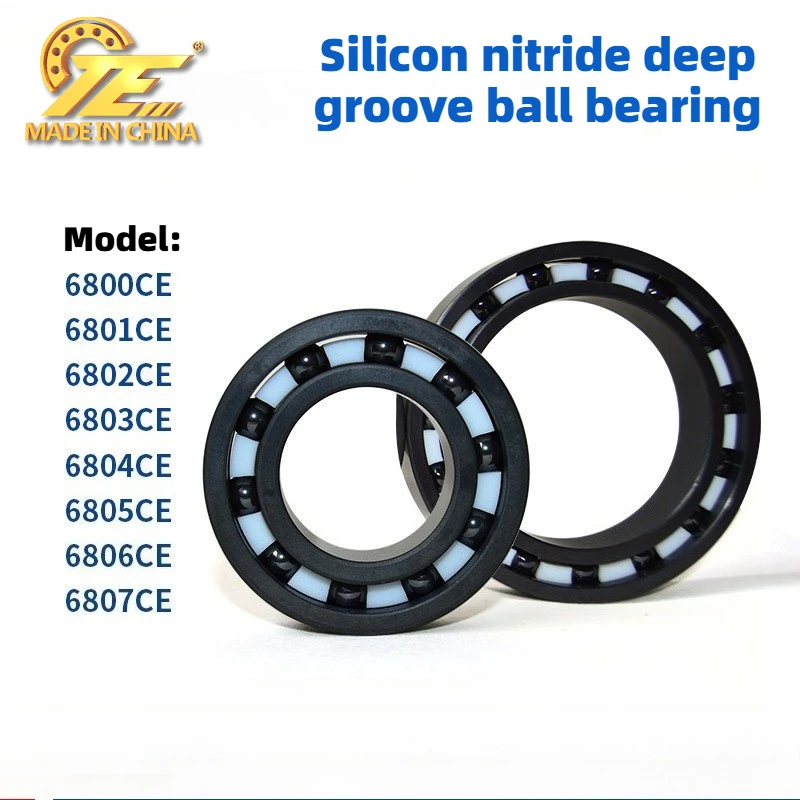 1PCS Silicon nitride 6800 6801 6802 6803 6804 6805 6806 6807 CE Full ceramic bearing