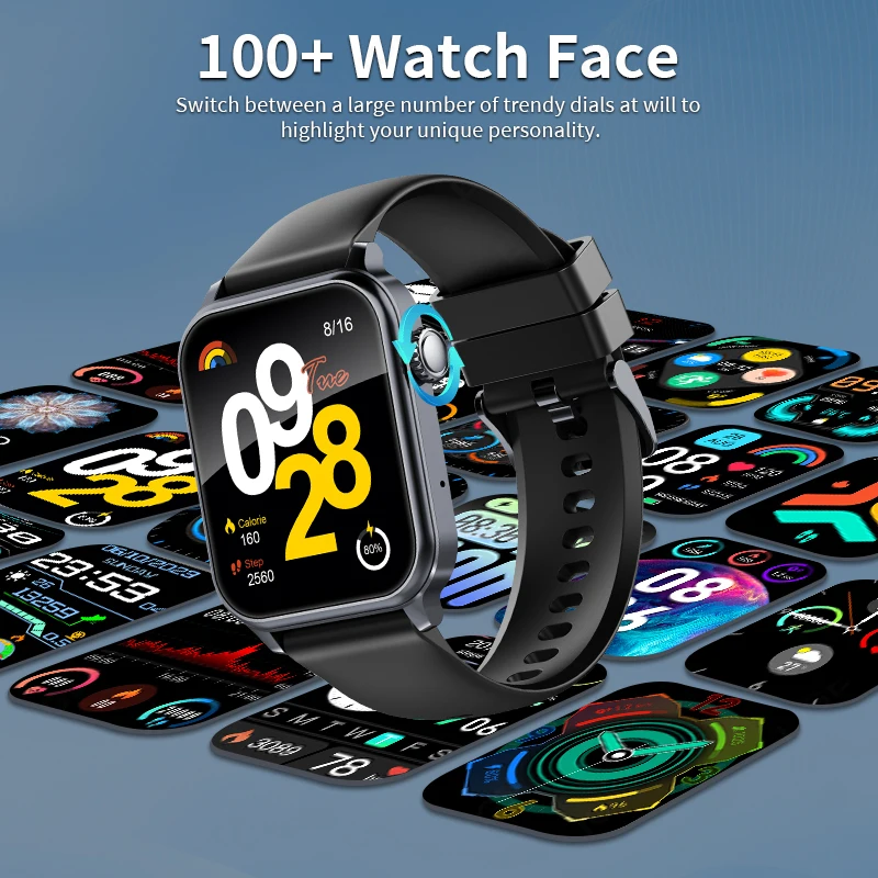 LIGE 1.83 "Jam Tangan Pintar Militer Luar Ruangan Jam Tangan Pintar Panggilan Bluetooth Pria 3ATM IP68 Jam Tangan Pemantauan Oksigen Darah Olahraga Tahan Air